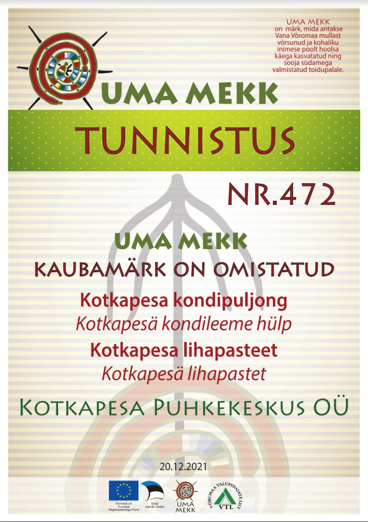 Kotkapesa kondipuljong UMA MEKK